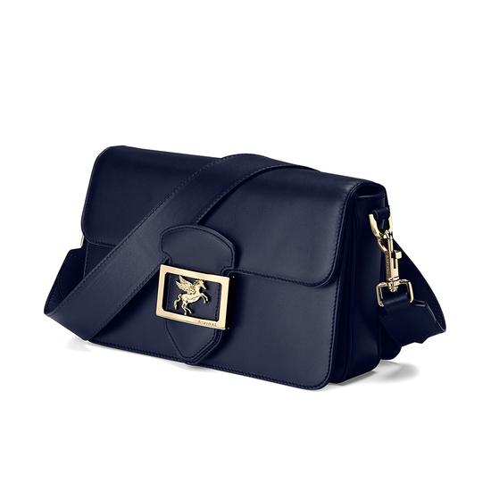 Pegasus Shoulder Bag in Blue Moon Polish from Aspinal of London