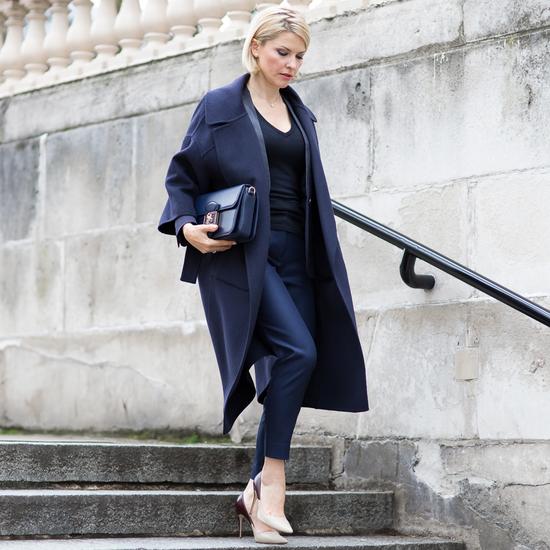 Pegasus Shoulder Bag in Blue Moon Polish from Aspinal of London