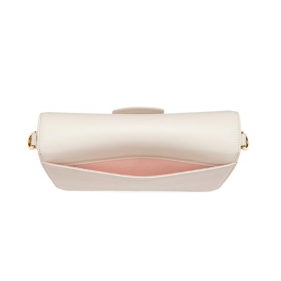 Pegasus Shoulder Bag in Smooth Ivory from Aspinal of London