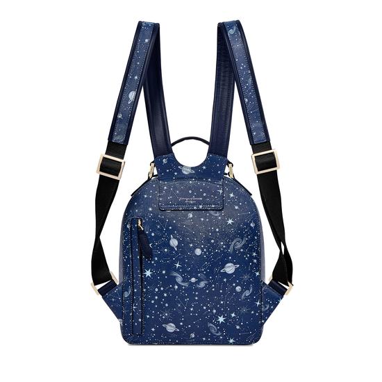 Constellation Backpack in Navy Constellation Print from Aspinal of London