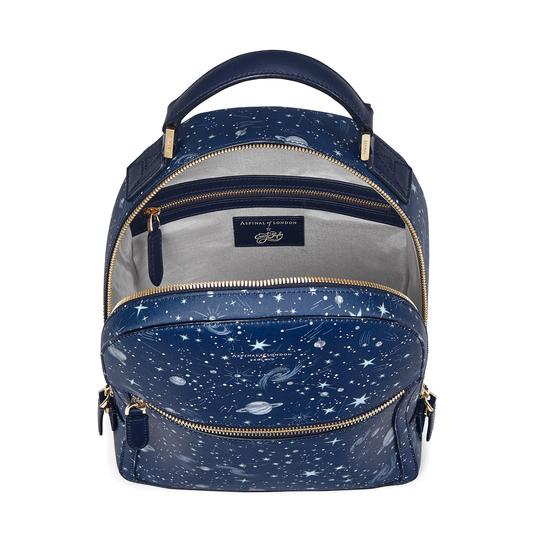 Constellation Backpack in Navy Constellation Print from Aspinal of London
