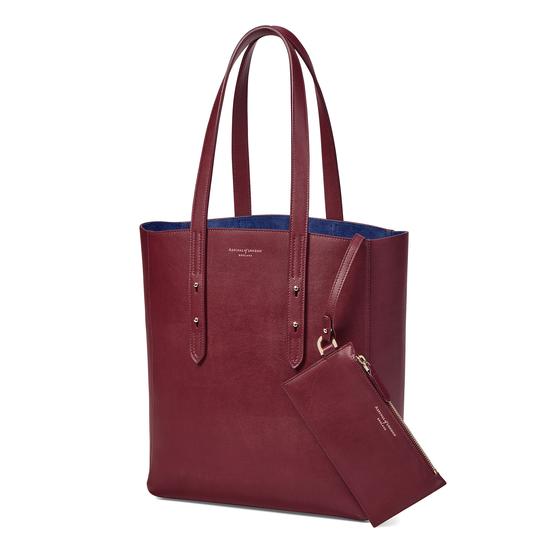 Aspinal Essential Tote in Smooth Burgundy from Aspinal of London