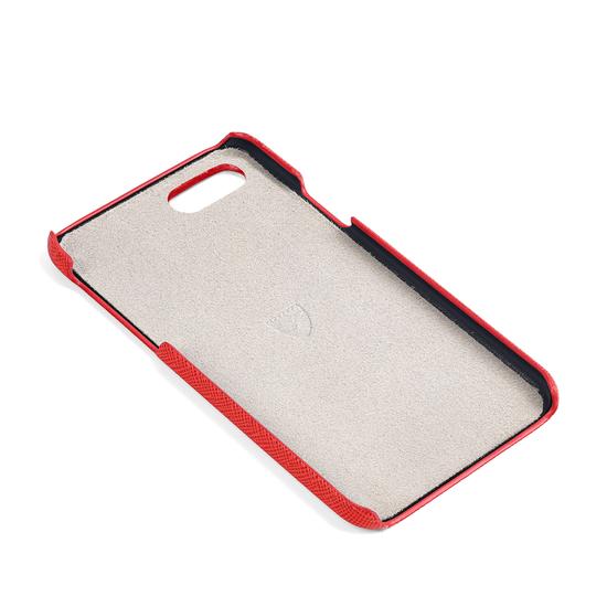 iPhone 7/8 Leather Cover in Dahlia Saffiano from Aspinal of London