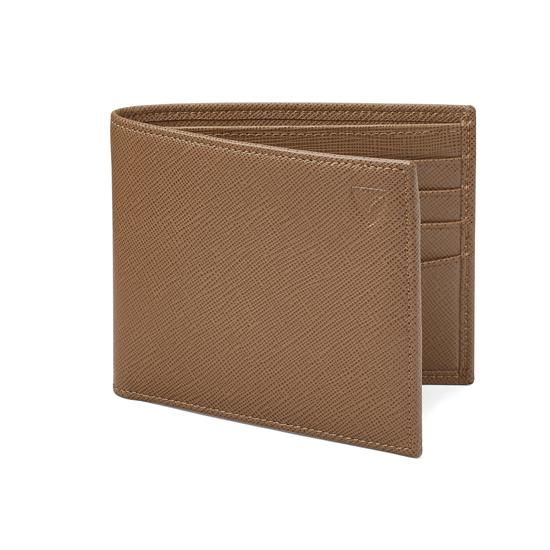 Billfold Wallet in Camel Saffiano from Aspinal of London