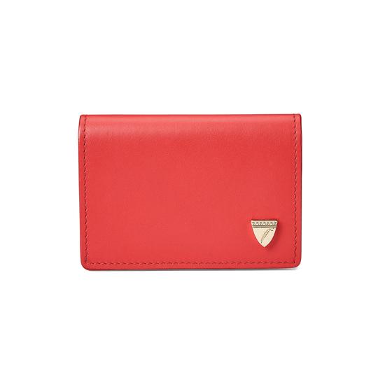 Accordion Credit Card Holder in Smooth Dahlia from Aspinal of London
