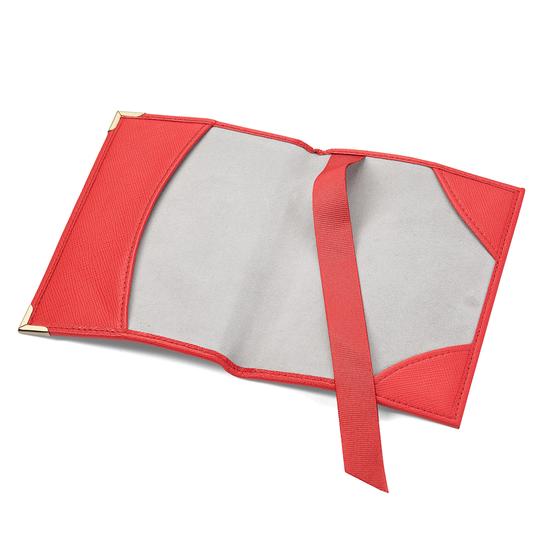 Passport Cover in Dahlia Saffiano from Aspinal of London