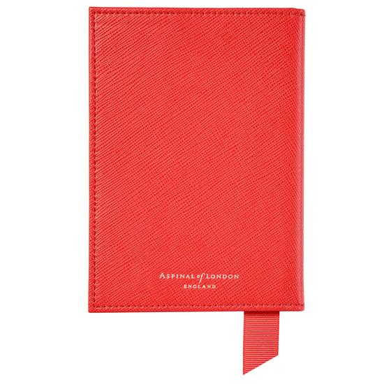 Passport Cover in Dahlia Saffiano from Aspinal of London