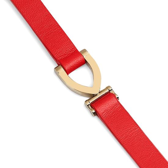 Stirrup Bracelet in Smooth Dahlia from Aspinal of London