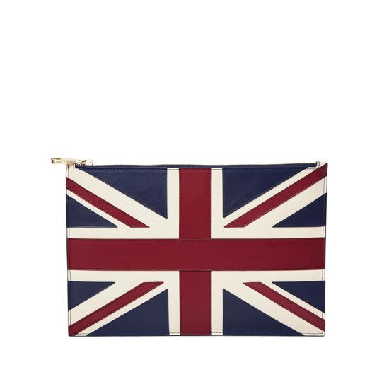 Brit Large Essential Flat Pouch from Aspinal of London