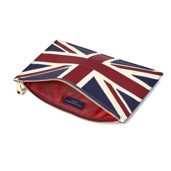 Brit Large Essential Flat Pouch from Aspinal of London