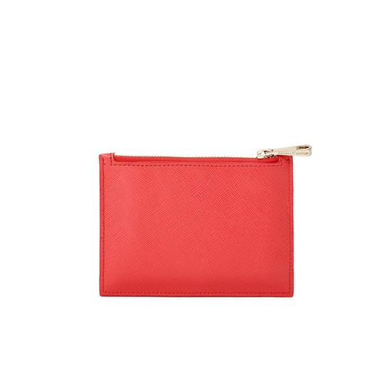 Small Essential Pouch in Smooth Dahlia from Aspinal of London