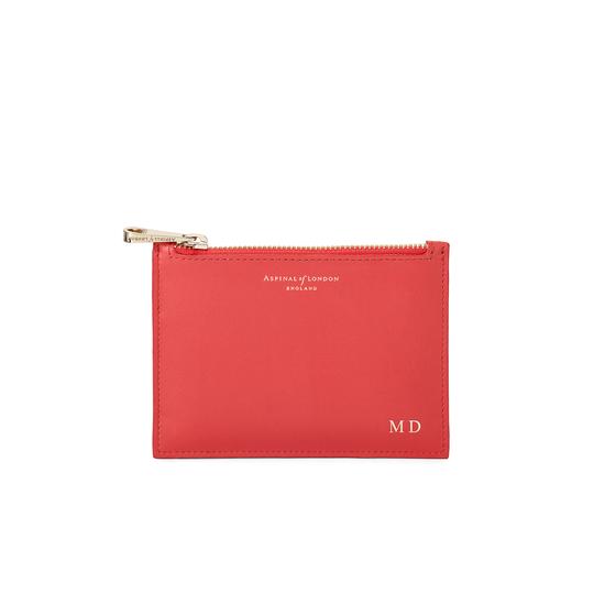 Small Essential Pouch in Smooth Dahlia from Aspinal of London