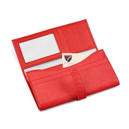 London Ladies Purse Wallet in Dahlia Saffiano from Aspinal of London