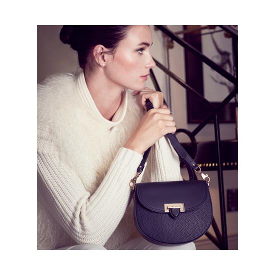 Portobello Bag in Dahlia Saffiano from Aspinal of London