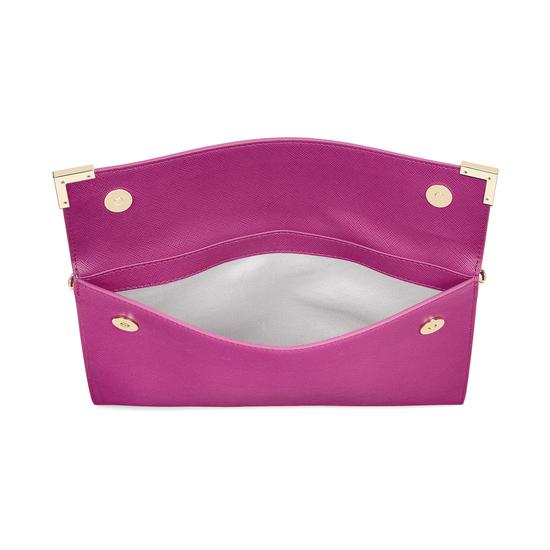 Editor's Clutch in Orchid Saffiano from Aspinal of London