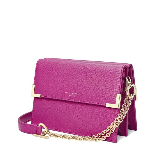 Chelsea Bag in Orchid Saffiano from Aspinal of London