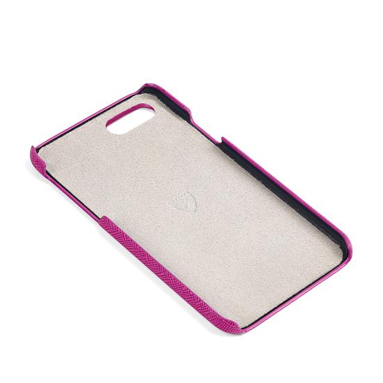 iPhone 7/8 Leather Cover in Orchid Saffiano from Aspinal of London