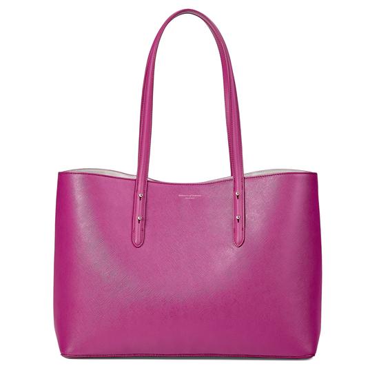 Regent Tote in Orchid Saffiano from Aspinal of London