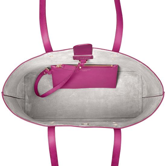 Regent Tote in Orchid Saffiano from Aspinal of London