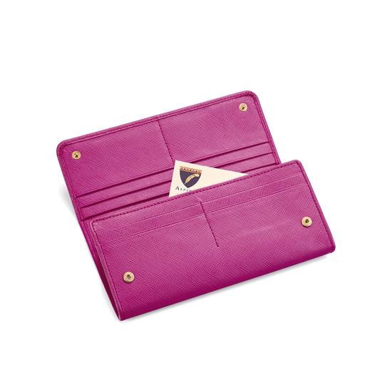 Lottie Purse in Orchid Saffiano from Aspinal of London