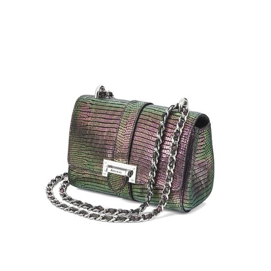 Micro Lottie Bag in Iridescent Lizard from Aspinal of London
