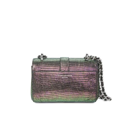 Micro Lottie Bag in Iridescent Lizard from Aspinal of London