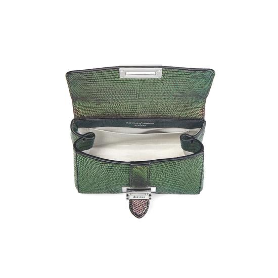 Micro Lottie Bag in Iridescent Lizard from Aspinal of London