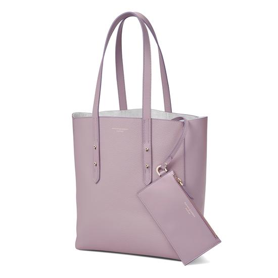 Essential Tote in Lilac Pebble from Aspinal of London