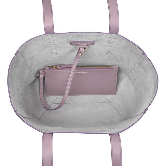 Essential Tote in Lilac Pebble from Aspinal of London