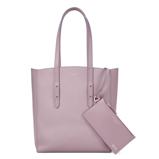 Essential Tote in Lilac Pebble from Aspinal of London