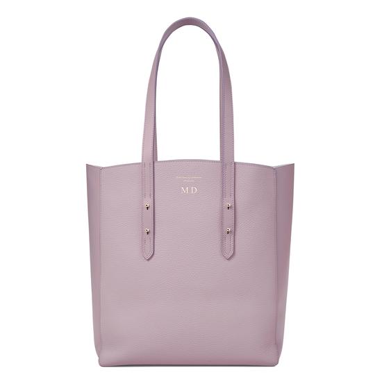 Essential Tote in Lilac Pebble from Aspinal of London