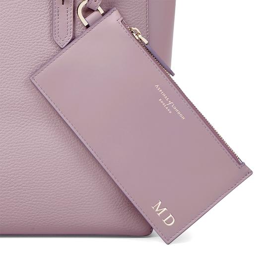 Essential Tote in Lilac Pebble from Aspinal of London