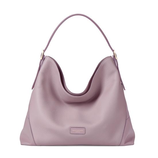 Aspinal Hobo Bag in Lilac Pebble from Aspinal of London