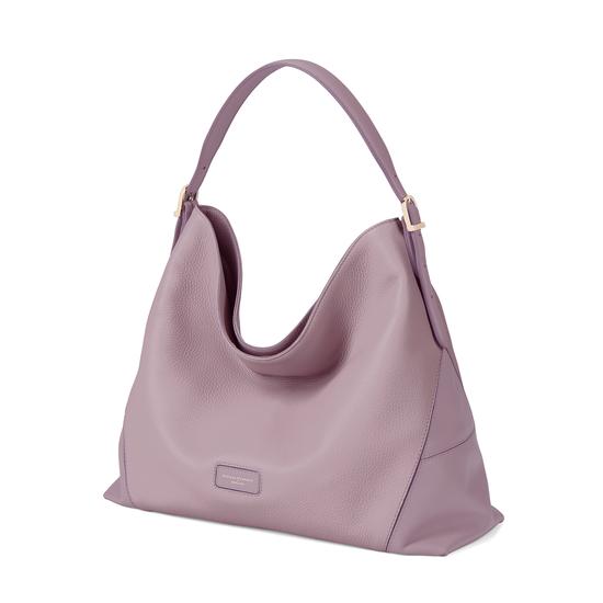 Aspinal Hobo Bag in Lilac Pebble from Aspinal of London