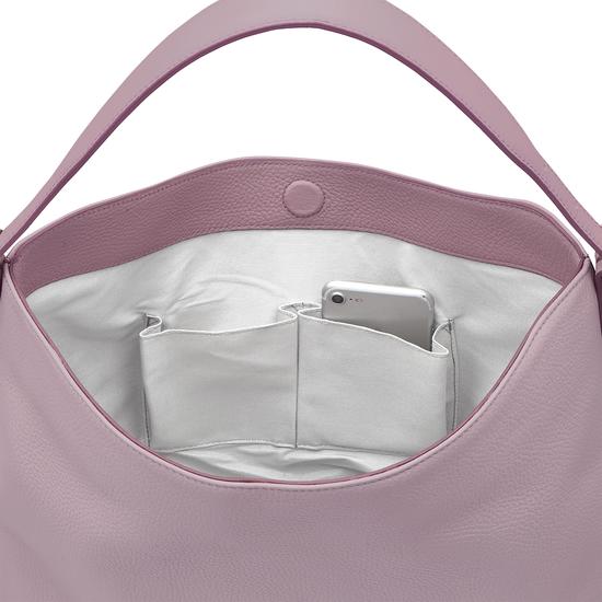 Aspinal Hobo Bag in Lilac Pebble from Aspinal of London