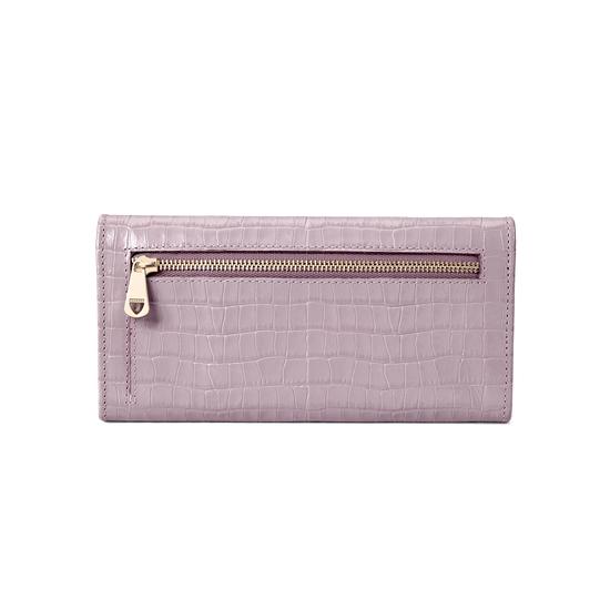 Lottie Purse in Deep Shine Lilac Small Croc from Aspinal of London