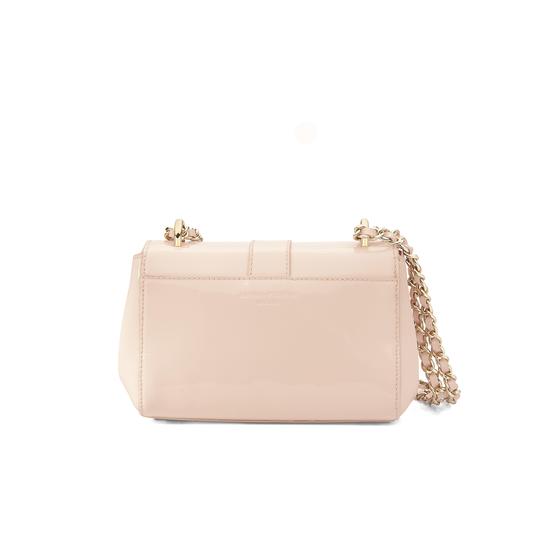 Micro Lottie Bag in Deep Shine Nude Patent from Aspinal of London