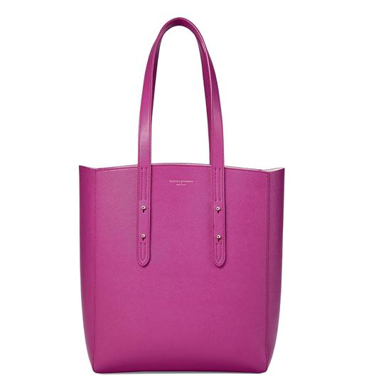 Essential Tote in Orchid Saffiano from Aspinal of London