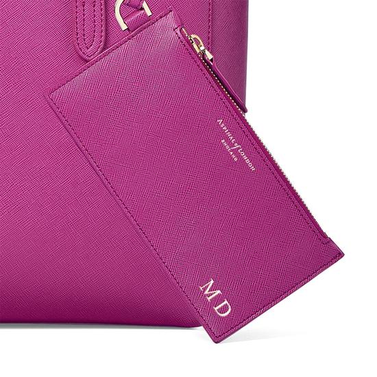 Essential Tote in Orchid Saffiano from Aspinal of London