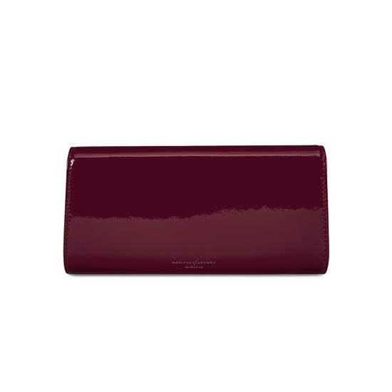 Mini Eaton Clutch in Deep Shine Cherry Patent from Aspinal of London