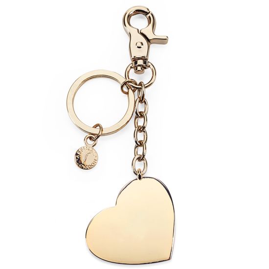 Gold Plated Heart Handbag Charm & Keyring from Aspinal of London