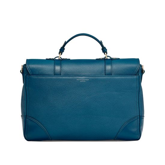 Large City Mollie Satchel in Topaz Pebble from Aspinal of London