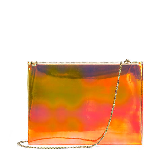 Giles x Aspinal (Soho Clutch - Girl Print) from Aspinal of London