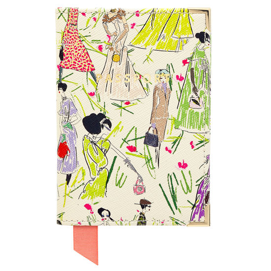 Giles x Aspinal (Passport Cover - Girls Print) from Aspinal of London